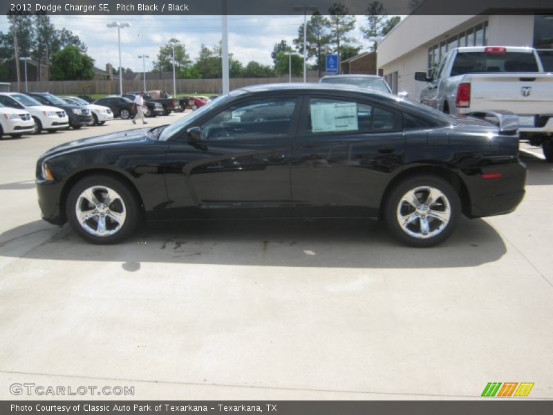 Pitch Black / Black 2012 Dodge Charger SE