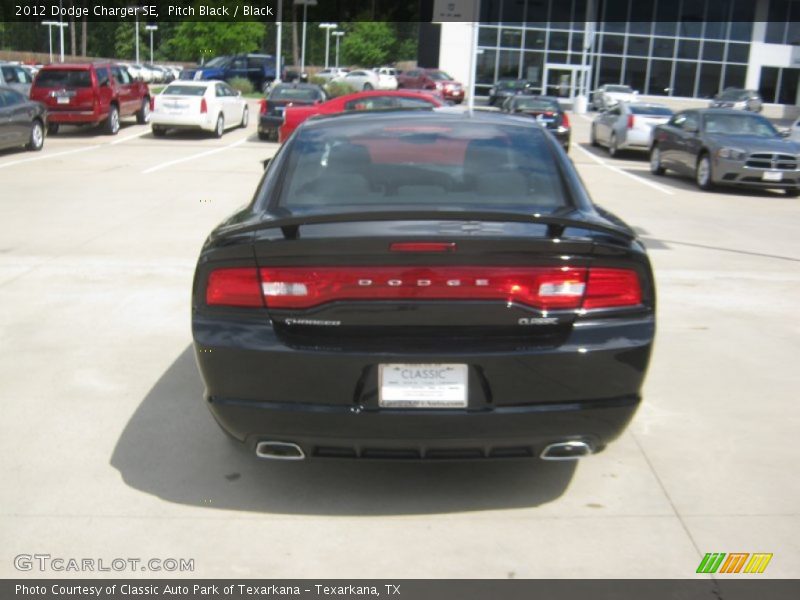 Pitch Black / Black 2012 Dodge Charger SE