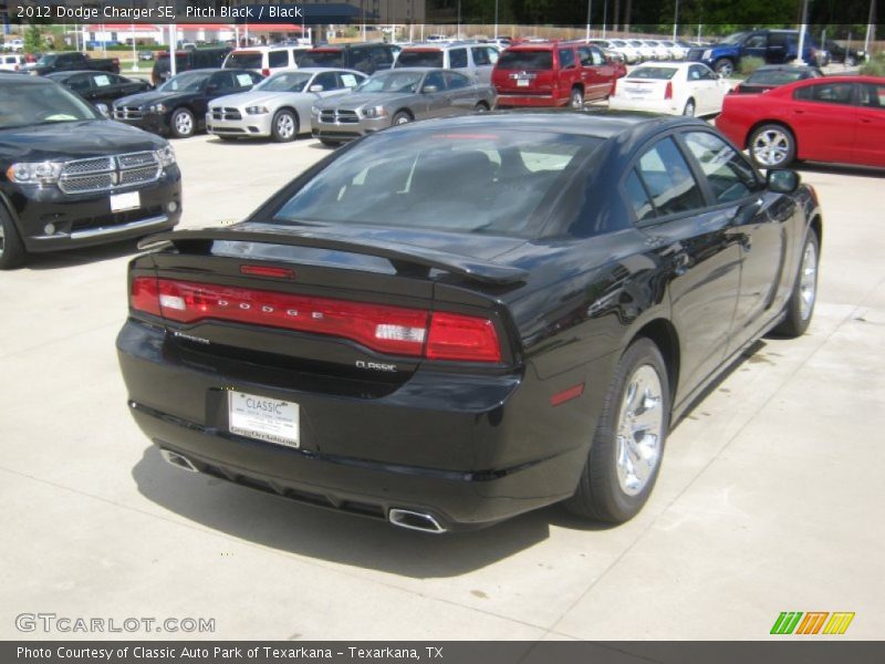 Pitch Black / Black 2012 Dodge Charger SE