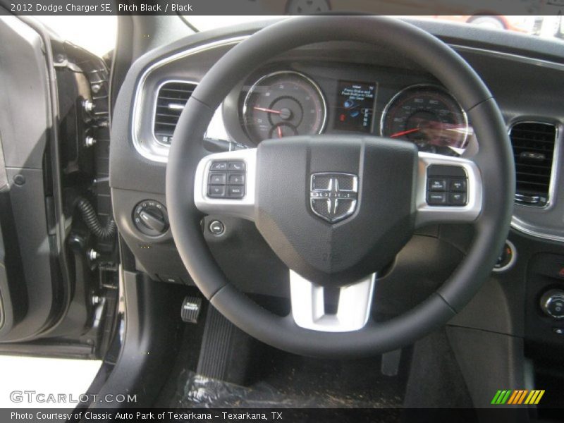 Pitch Black / Black 2012 Dodge Charger SE