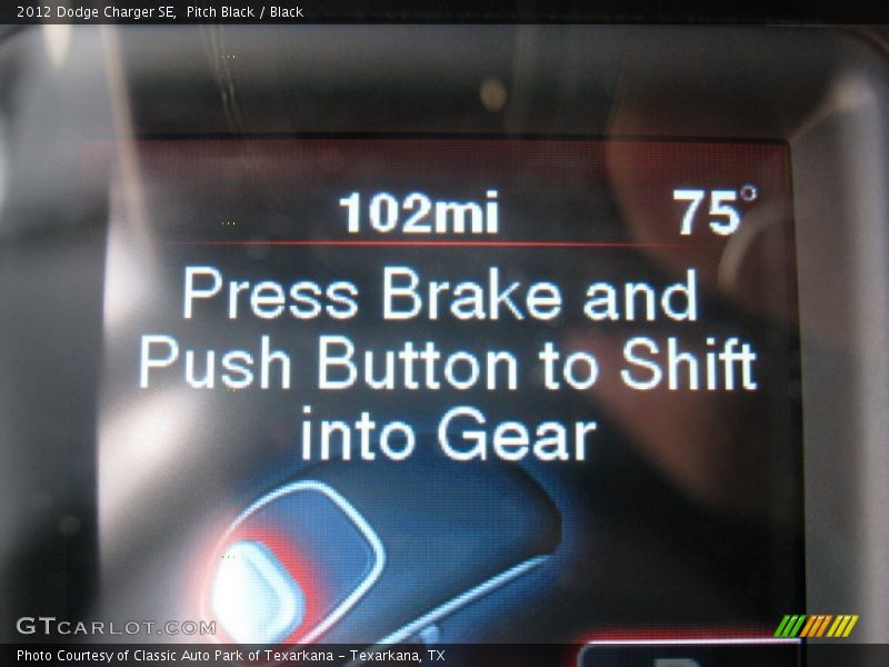 Pitch Black / Black 2012 Dodge Charger SE