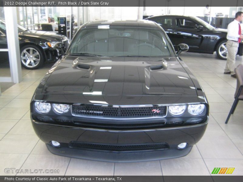 Pitch Black / Dark Slate Gray 2012 Dodge Challenger R/T