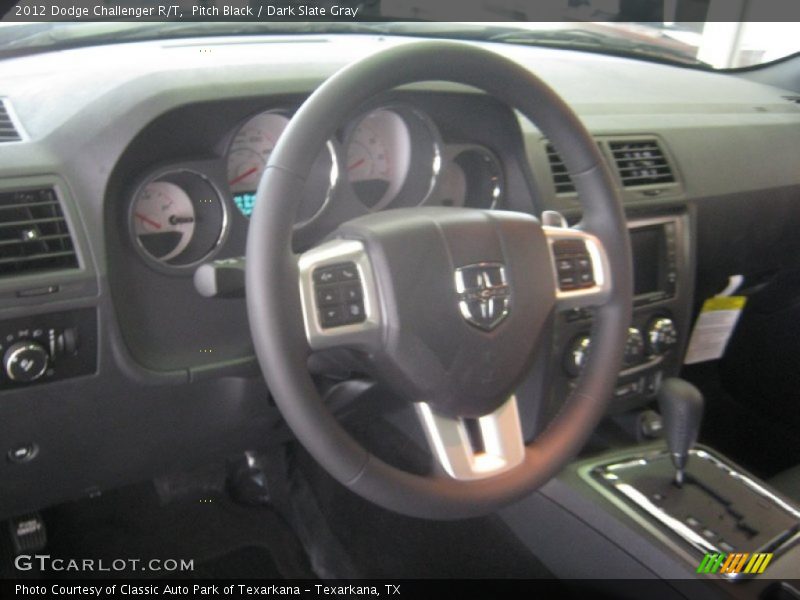 Pitch Black / Dark Slate Gray 2012 Dodge Challenger R/T