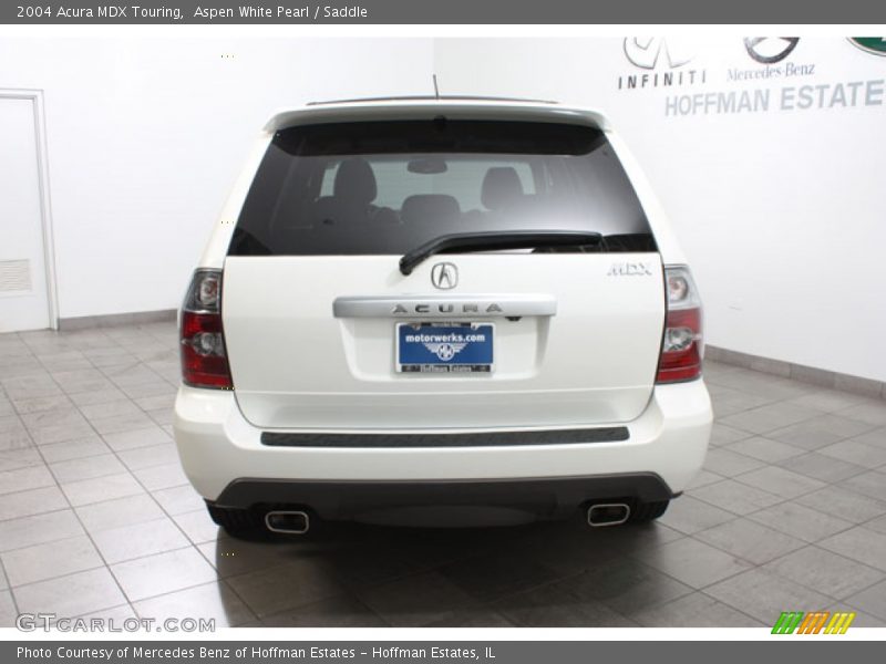 Aspen White Pearl / Saddle 2004 Acura MDX Touring