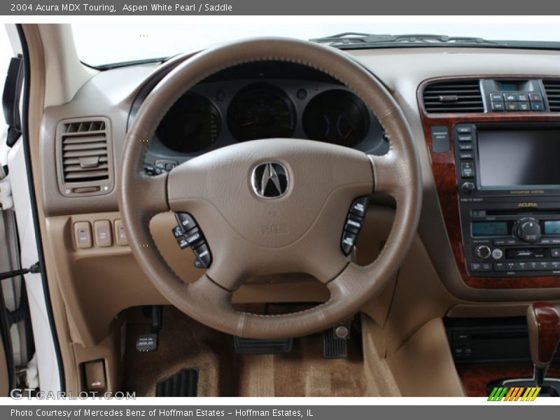 Aspen White Pearl / Saddle 2004 Acura MDX Touring