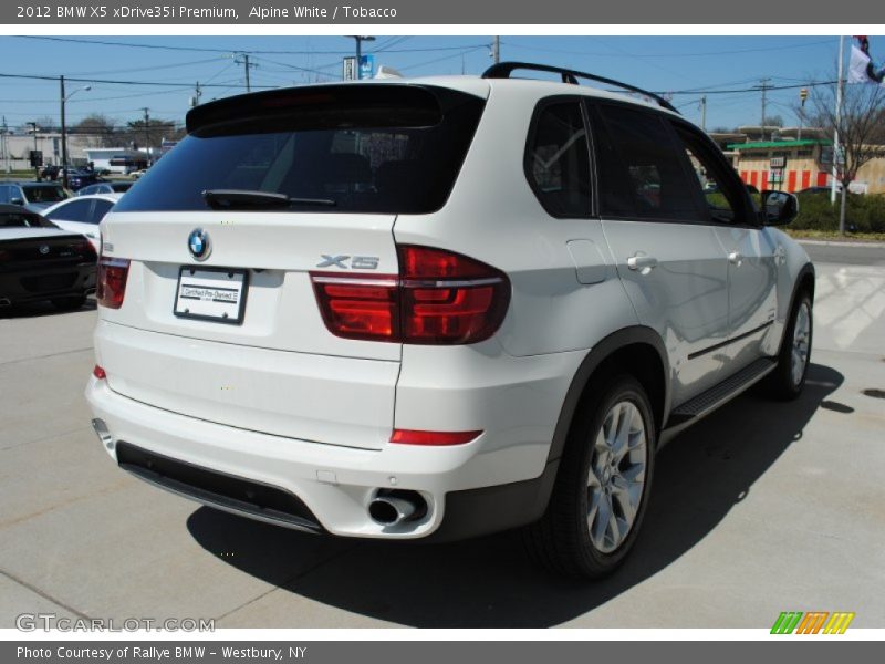 Alpine White / Tobacco 2012 BMW X5 xDrive35i Premium