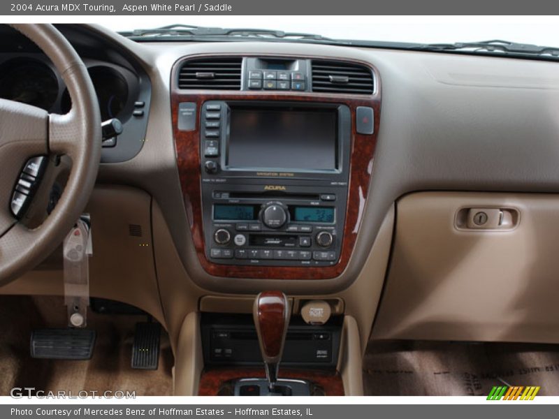 Aspen White Pearl / Saddle 2004 Acura MDX Touring