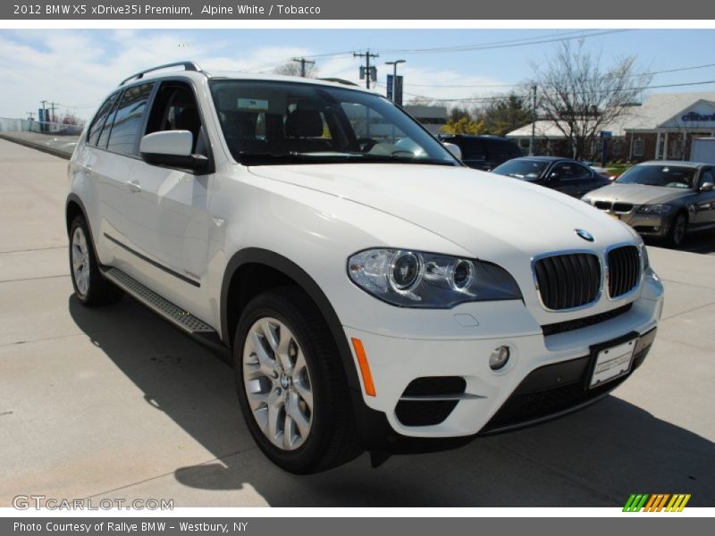 Alpine White / Tobacco 2012 BMW X5 xDrive35i Premium