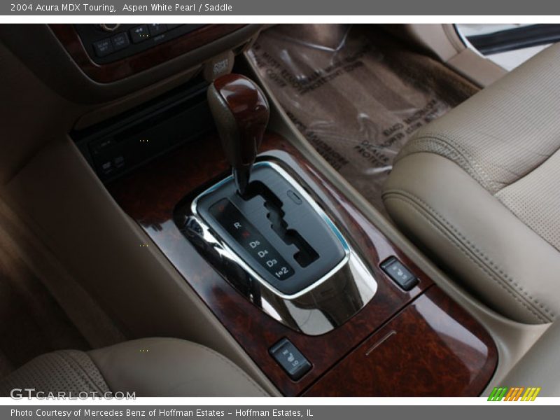 Aspen White Pearl / Saddle 2004 Acura MDX Touring