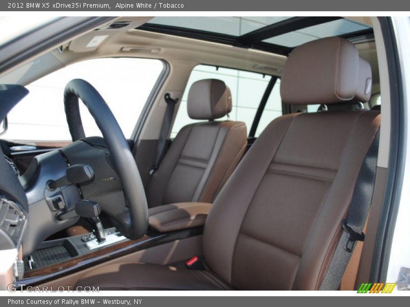 Alpine White / Tobacco 2012 BMW X5 xDrive35i Premium