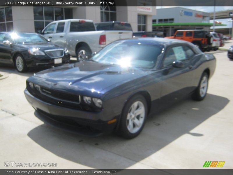 Blackberry Pearl / Dark Slate Gray 2012 Dodge Challenger SXT