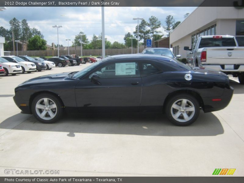 Blackberry Pearl / Dark Slate Gray 2012 Dodge Challenger SXT