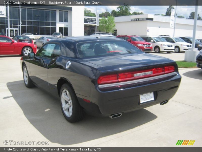 Blackberry Pearl / Dark Slate Gray 2012 Dodge Challenger SXT
