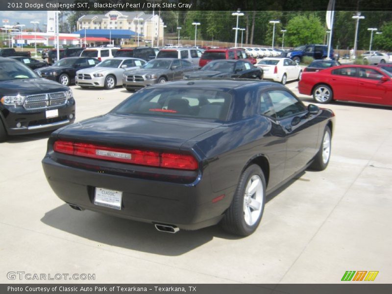 Blackberry Pearl / Dark Slate Gray 2012 Dodge Challenger SXT