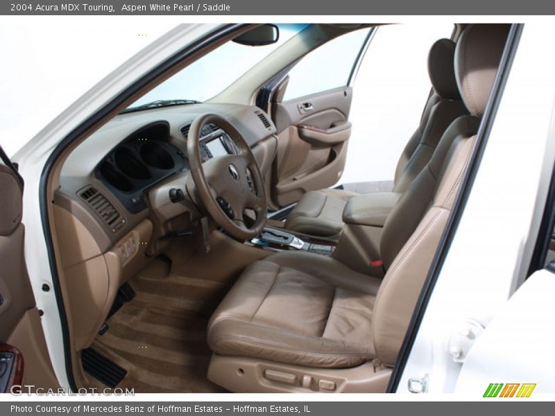 Aspen White Pearl / Saddle 2004 Acura MDX Touring