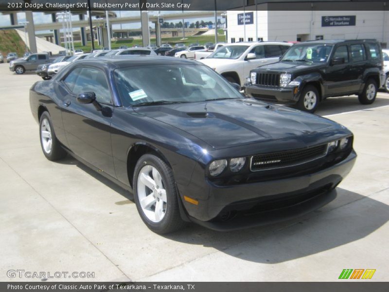 Blackberry Pearl / Dark Slate Gray 2012 Dodge Challenger SXT