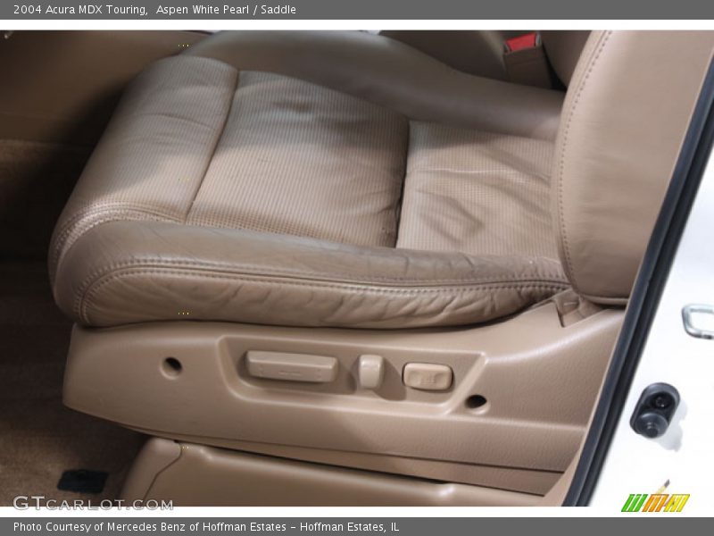 Aspen White Pearl / Saddle 2004 Acura MDX Touring