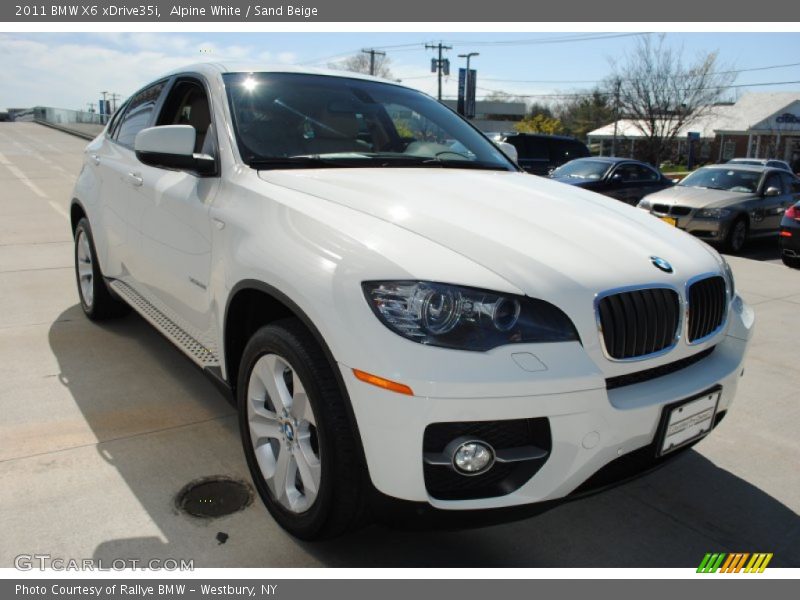 Alpine White / Sand Beige 2011 BMW X6 xDrive35i