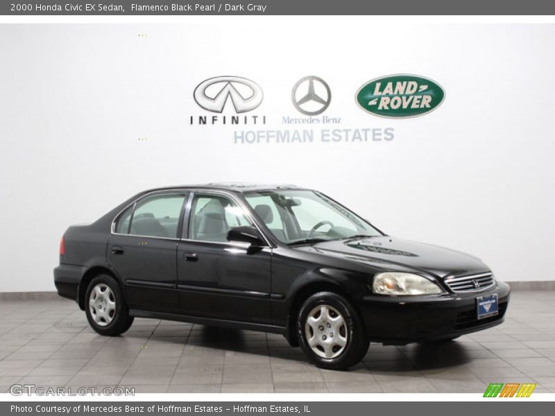 Flamenco Black Pearl / Dark Gray 2000 Honda Civic EX Sedan