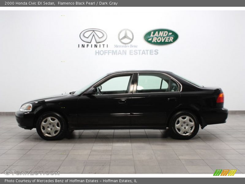 Flamenco Black Pearl / Dark Gray 2000 Honda Civic EX Sedan