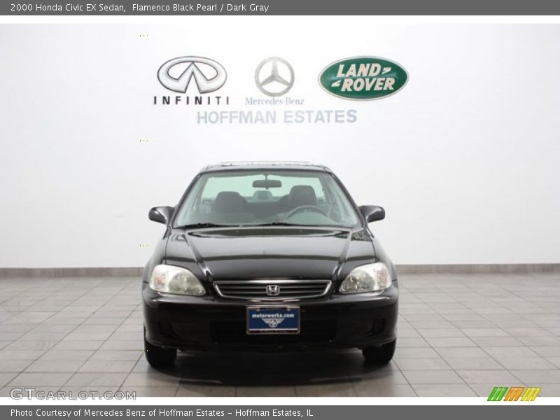 Flamenco Black Pearl / Dark Gray 2000 Honda Civic EX Sedan