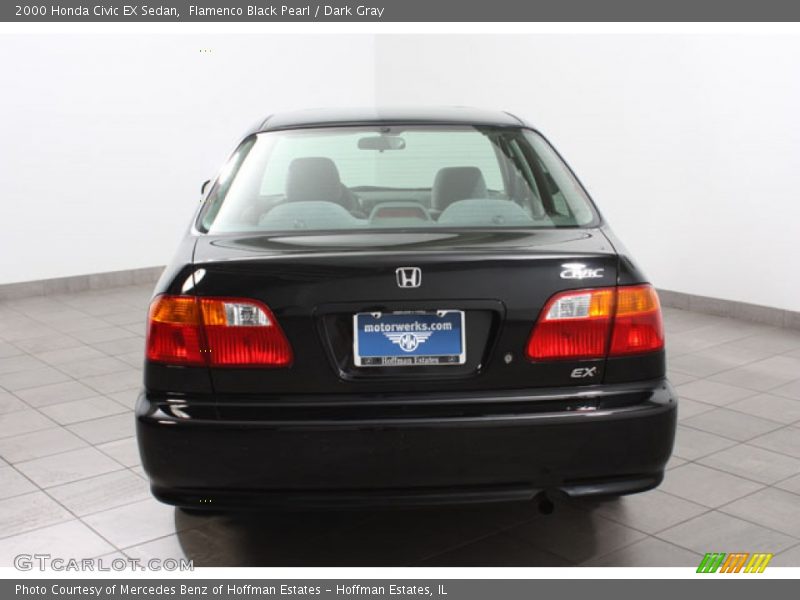 Flamenco Black Pearl / Dark Gray 2000 Honda Civic EX Sedan