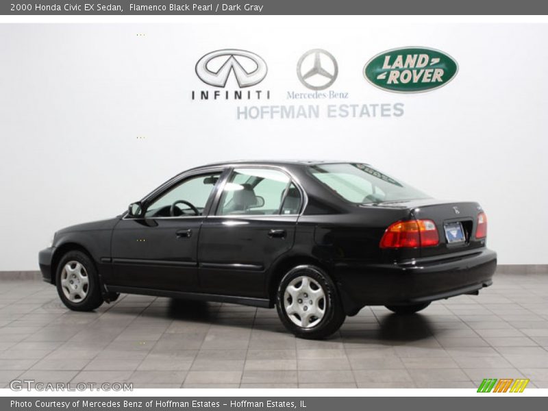 Flamenco Black Pearl / Dark Gray 2000 Honda Civic EX Sedan