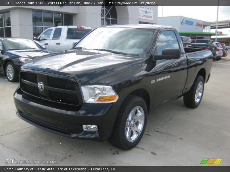 Black / Dark Slate Gray/Medium Graystone 2012 Dodge Ram 1500 Express Regular Cab