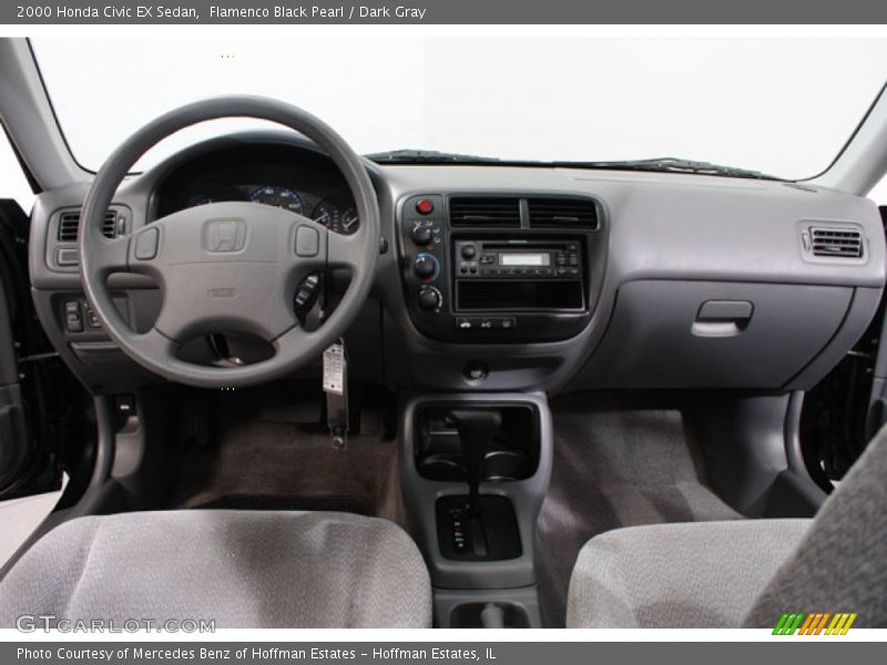 Flamenco Black Pearl / Dark Gray 2000 Honda Civic EX Sedan