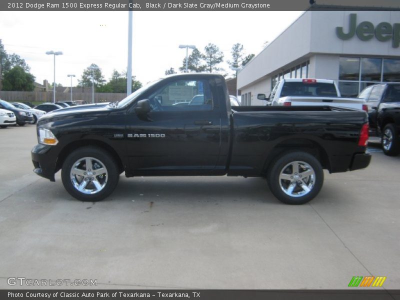 Black / Dark Slate Gray/Medium Graystone 2012 Dodge Ram 1500 Express Regular Cab
