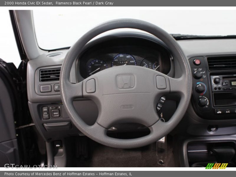 Flamenco Black Pearl / Dark Gray 2000 Honda Civic EX Sedan
