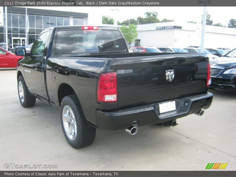 Black / Dark Slate Gray/Medium Graystone 2012 Dodge Ram 1500 Express Regular Cab