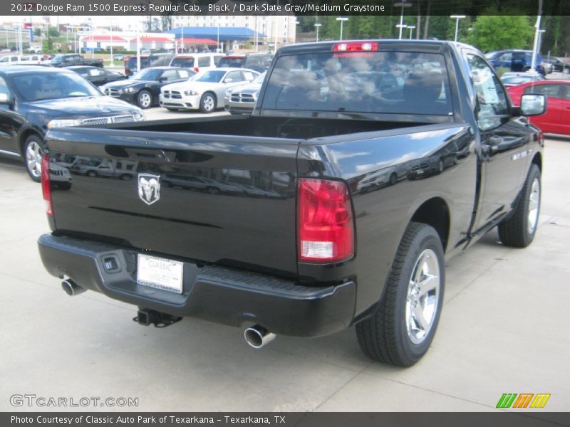 Black / Dark Slate Gray/Medium Graystone 2012 Dodge Ram 1500 Express Regular Cab