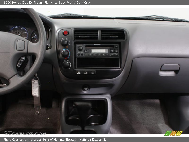 Flamenco Black Pearl / Dark Gray 2000 Honda Civic EX Sedan