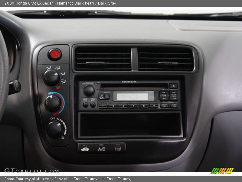 Flamenco Black Pearl / Dark Gray 2000 Honda Civic EX Sedan