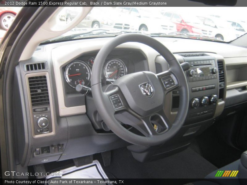 Black / Dark Slate Gray/Medium Graystone 2012 Dodge Ram 1500 Express Regular Cab