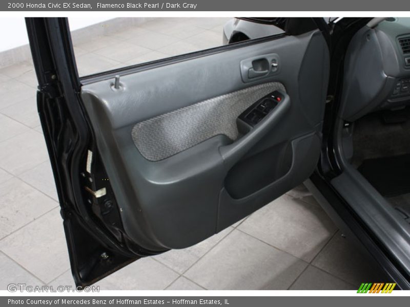 Flamenco Black Pearl / Dark Gray 2000 Honda Civic EX Sedan