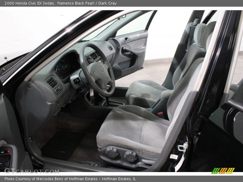 Flamenco Black Pearl / Dark Gray 2000 Honda Civic EX Sedan