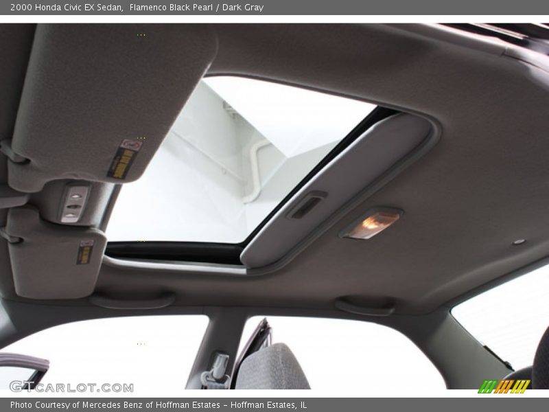 Flamenco Black Pearl / Dark Gray 2000 Honda Civic EX Sedan