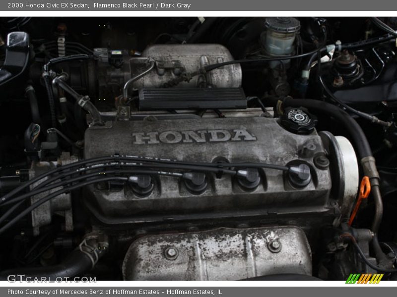 Flamenco Black Pearl / Dark Gray 2000 Honda Civic EX Sedan