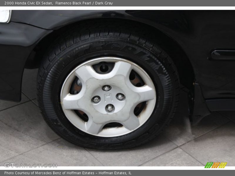 Flamenco Black Pearl / Dark Gray 2000 Honda Civic EX Sedan