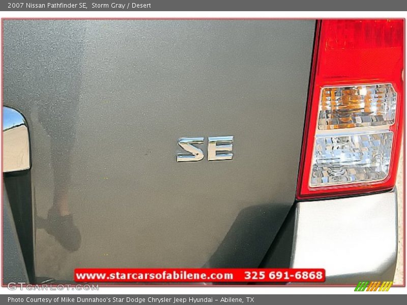 Storm Gray / Desert 2007 Nissan Pathfinder SE