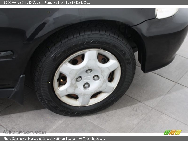 Flamenco Black Pearl / Dark Gray 2000 Honda Civic EX Sedan