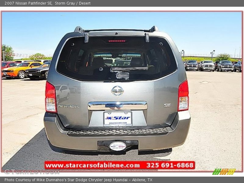 Storm Gray / Desert 2007 Nissan Pathfinder SE