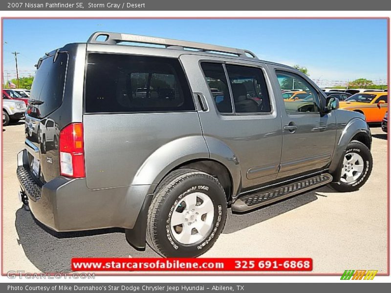 Storm Gray / Desert 2007 Nissan Pathfinder SE