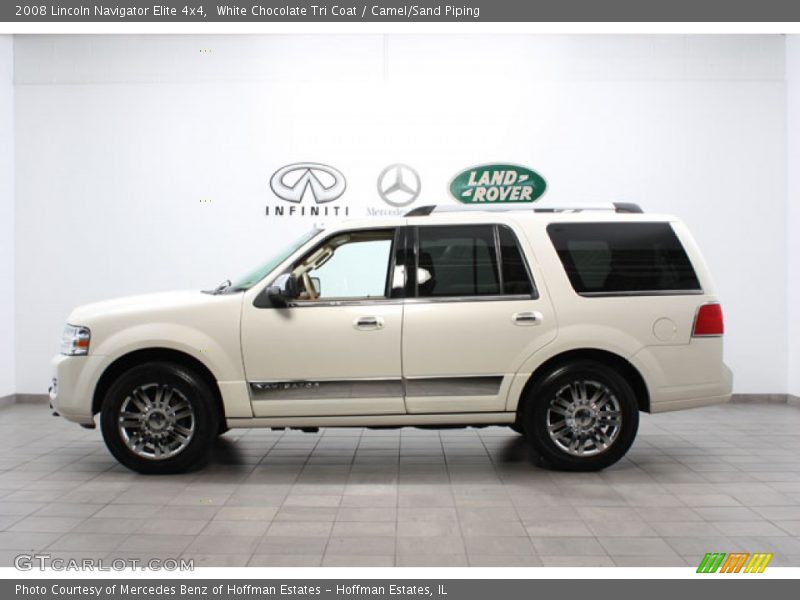 White Chocolate Tri Coat / Camel/Sand Piping 2008 Lincoln Navigator Elite 4x4