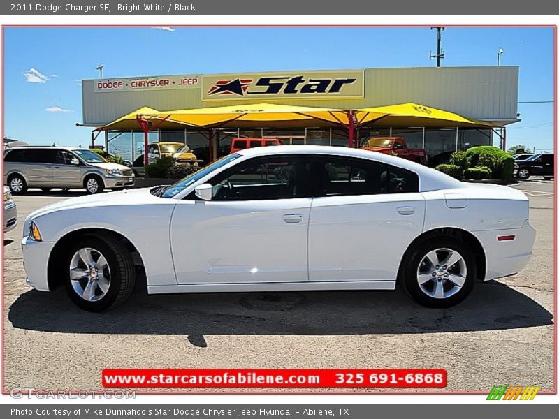 Bright White / Black 2011 Dodge Charger SE