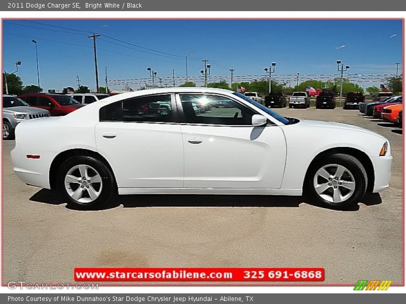 Bright White / Black 2011 Dodge Charger SE