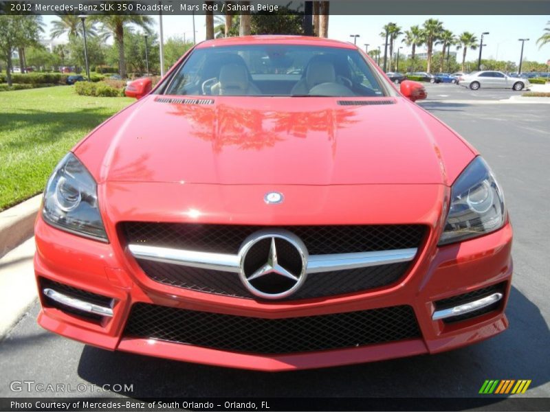 Mars Red / Sahara Beige 2012 Mercedes-Benz SLK 350 Roadster