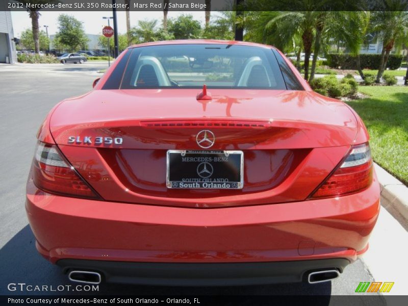 Mars Red / Sahara Beige 2012 Mercedes-Benz SLK 350 Roadster